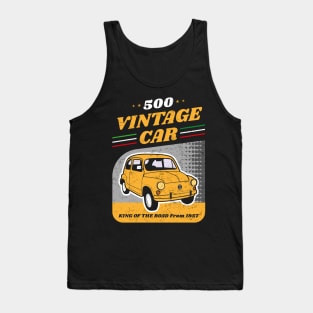 500 Vintage Car made In italy Tank Top